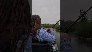 Thumbnail: This was perfect timing! After I asked if she’d caught one on a frog she did the same cast!