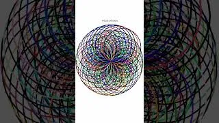Thumbnail: Python Turtle Math Art - Circle 001 - #maths #math #mathematics #programming #shorts #art