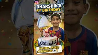 Thumbnail: Dharshik's 6th Birthday | Football Theme Celebration ⚽🏆