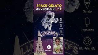 Thumbnail: Space-Themed Ice Cream Shop in Barcelona! 🚀🍦 Lucciano’s Gelato #shorts