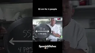 Thumbnail: Paella pan size #paellarecipe #cooking #spanishdish #shorts