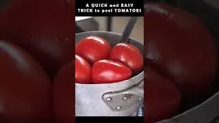 Thumbnail: Learn how to peel tomatoes easily #shorts