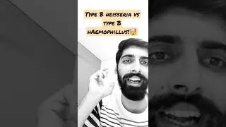 Thumbnail: Type B Neisseria Vs Type B Haemophillus🥺 #speedytitbits #shorts #medschool