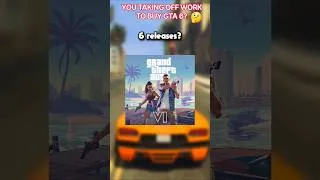 Thumbnail: Millions of people are expected to take off work for Grand Theft Auto 6! #wow #omg #gta6 #shorts