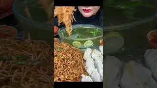 Thumbnail: ASMR EATING SPICY PANI PURI,DAHIPURI,NOODLES