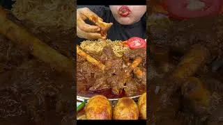 Thumbnail: MUTTON CURRY RICE EATING SHOW,ASMR EATING,CHICKEN CURRY