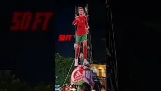 Thumbnail: 50ft Ronaldo Biggest cutout of Maharashtra #shorts #kolhapur #cr7edit #football #fifaworldcup