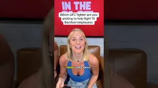 Thumbnail: Which UFC fighter are you picking to help fight 10 Barstool employees @MountainDew