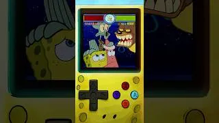 Thumbnail: squidward & a sea bear square off in a video game! 🎮👊 w/ health bars