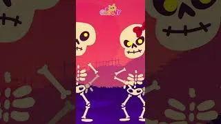 Thumbnail: Chumbala Cachumbala! Skeleton Song! ☠️ #shorts #halloween | Groovy the Martian