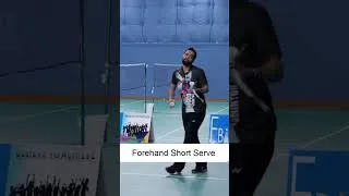 Thumbnail: Badminton Forehand Short Serve - Abhishek Ahlawat