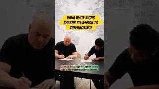 Thumbnail: Dana White signs Shakur Stevenson to Zuffa Boxing!