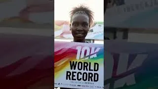 Thumbnail: Agnes Ngetich Breaks 10km Road World Record in Valencia.#shortvideo #shortsvideo #shortsfeed
