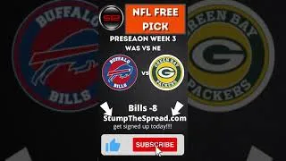 Thumbnail: NFL Free Pick - Buffalo Bills vs Green Bay Packers Preseason Week 3 #SHORT