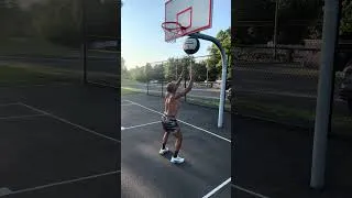 Thumbnail: How I do “Wall Balls” against a rim!! #fitness #motivation #shorts
