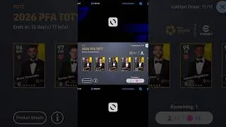 Thumbnail: 2026 PFA TOTY 😍 #efootball #efootball2027 #shorts #funny