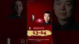 Thumbnail: Ronnie O'Sullivan Vs Pang Junxu Match Result & Score 2025 World Championship Snooker 1/8-Finals