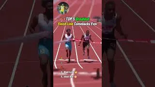 Thumbnail: Top 5 Greatest Finish Line Comebacks Ever in Sprinting History!