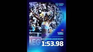 Thumbnail: 3rd Fastest Women’s 800m in History at Stockholm DL 🔥😱 | Audrey Werro Makes History! #Shorts #track