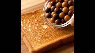 Thumbnail: Ultimate Chocolate & Caramel Balls ASMR Toast Spread | 🍫🍯 Ultra Satisfying Melt