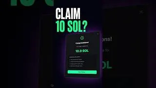 Thumbnail: Solana Airdrop: Check If You Can Claim 10 SOL #Shorts