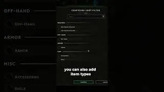 Thumbnail: add this rule to your loot filter #lastepoch