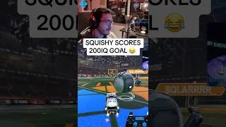 Thumbnail: SQUISHY SCORES 200IQ GOAL 😂 #squishymuffinz #rocketleague #rocketleaguehighlights #rl