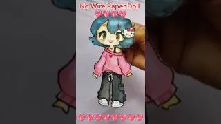 Thumbnail: How to Make a Blinking Paper Doll (NO WIRE!) 🎀✨ Wasu Art Tutorial#shorts#explore#fypシ゚viral