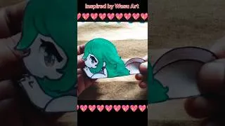 Thumbnail: No Wire ✨💞 Wasu Art Blinking Paper Doll #wasu_art#fypシ#shortsfeed #shorts#explore