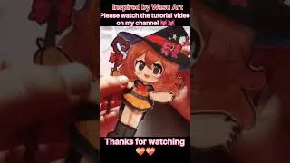 Thumbnail: Spinning weapon Wasu Art puppet doll 🎀🌸 #wasu_art #paperdoll #diy #gacha #shorts