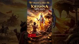 Thumbnail: Krishna speaks DAY 2/30 #bhagavadgita #gita #shorts #patriji #pssm #meditation