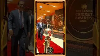 Thumbnail: Hon. Sunil Kumara Gamage, Chief Guest of the Homelands SLC Awards, arrives to the occasion.