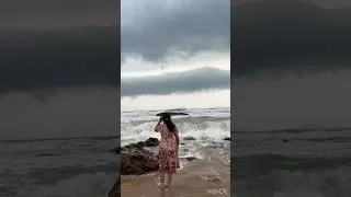 Thumbnail: Rain&Beach#Family#beachday##beutifullview#sisters