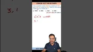 Thumbnail: Q1 | CRACK ICET IN 60 DAYS | Coding-Decoding #crackicet #icet