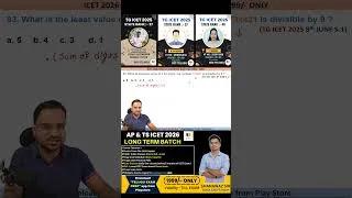 Thumbnail: ICET MATHEMATICAL ABILITY | AP ICET | TS ICET | DIVISIBILITY RULES