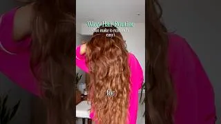 Thumbnail: Easiest wavy hair routine you’ll ever see 😍🫨💞 #haircaretips #haircareroutine #wavyhair