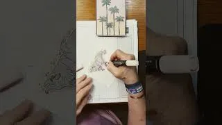 Thumbnail: Stampin Up//Beach Boardwalk DSP//Birthday Song//Birthday Card//#Shorts//Online Exclusive