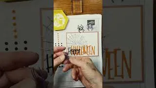 Thumbnail: Stampin Up//Shimmering Stripes Specialty Paper//Web of Fun//Halloween//#Shorts//Online Exclusive