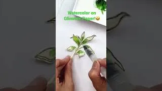 Thumbnail: Watercolor that glimmer paper!