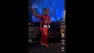 Thumbnail: Part 2/3 of kid doing Michael Jackson “THRILLER” dance
