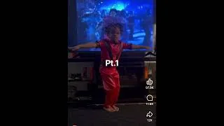 Thumbnail: Part 1/3 of a kid doing Michael Jackson “THRILLER” dance