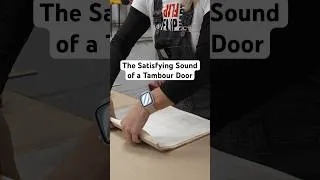 Thumbnail: The Satisfying Sound of a Tambour Door  #woodworking #asmr