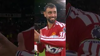 Thumbnail: Bruno Fernandes collects match ball after hat-trick 🔥🎩 #PremierLeague #ManchesterUnited