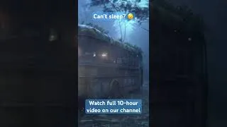 Thumbnail: Old Yellow School Bus in the Rain 🌧️ Sleeping in the Forest 😴