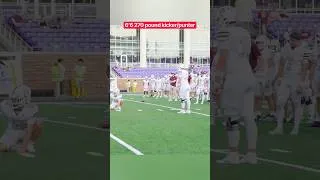 Thumbnail: Biggest kicker/punter in high school? #shorts