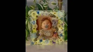 Thumbnail: Layered flower picture pour frame with lights in epoxy resin #crafts #grandma