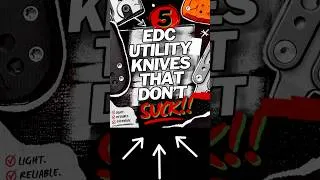 Thumbnail: Why I Switched To These 5 Utility Knives! #edcknife #knifecollection #shorts