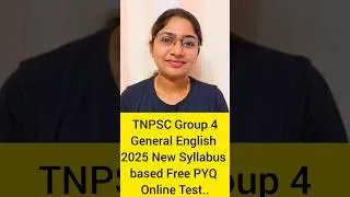 Thumbnail: TNPSC General English Free Online Test 2025 📚 #tnpsc #tnpscgroup2 #tnpscgroup4