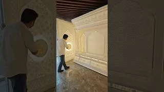 Thumbnail: Pooja Mandir Room for Home Interior Corian Marble mandir in Kirti Nagar #mandir