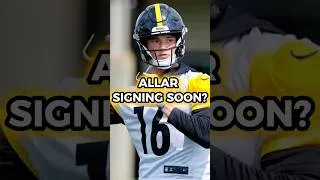 Thumbnail: Steelers QB Drew Allar Signing Rookie Contract Soon? #nfl #steelers #shorts